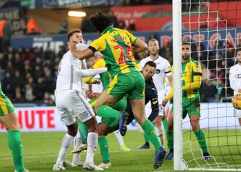 أحمد حجازي ي سجل ويقود وست بروميتش للفوز على سوانزي سيتي بالشامبيون شيب