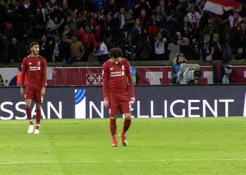 تقييم سيء لمحمد صلاح بعد خسارة ليفربول أمام باريس سان جيرمان