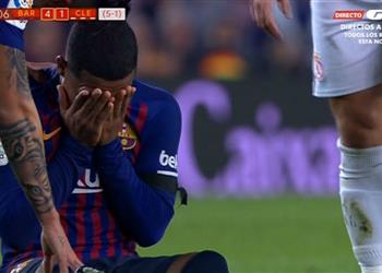 مستشفى برشلونة مالكوم ينضم لقائمة مصابي النادي الكتالوني