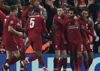 محمد صلاح يدخل تاريخ ليفربول بهدفه في شباك نابولي