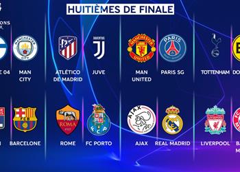 نتائج قرعة دور الـ16 لدوري أبطال أوروبا صدام ناري لليفربول ومواجهات سهلة لريال مدريد وبرشلونة