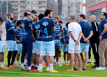 مران الزمالك جروس يعقد جلسة مع اللاعبين وتأهيل حفني مستمر