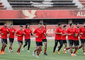 مران الأهلي تأهيل نجيب وصلاح محسن وغياب ثنائي الوسط