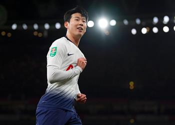 فيديو هيونج مين يحقق رقم ا مميز ا في كأس الرابطة بهدفه أمام آرسنال