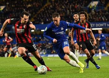 فيديو هازارد ينقذ تشيلسي أمام بورنموث في كأس الرابطة ويؤهله لنصف النهائي