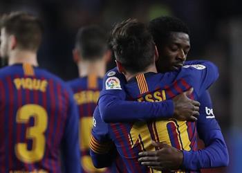 فيديو ميسي وديمبلي يقودان برشلونة للفوز على سيلتا فيجو والحفاظ على صدارة الليجا