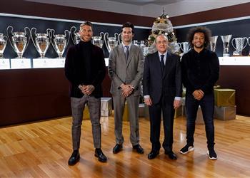 سولاري وراموس ومارسيلو يشاركون في احتفالات ريال مدريد بالعام الجديد