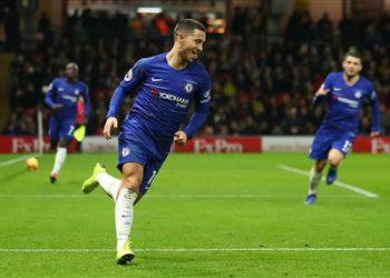 بالفيديو هازارد يقود تشيلسي للفوز على واتفورد بثنائية