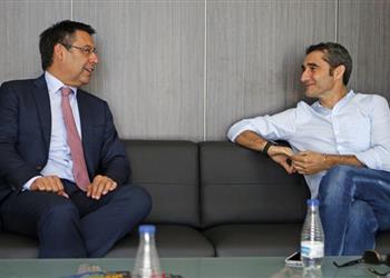 رئيس برشلونة يجتمع بوكيل فالفيردي
