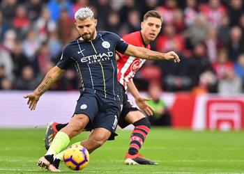 فيديو أجويرو يحقق رقمين مميزين بهدفه أمام ساوثهامبتون