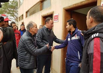 الخطيب يتفقد تطورات منشآت فرع مدينة نصر ويوجه رسائل لناشئي الأهلي