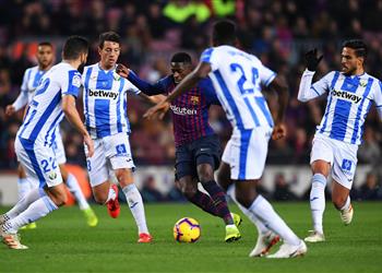 عاجل ديمبلي يتعرض لإصابة في مباراة برشلونة وليجانيس ويغادر الملعب