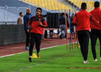 مران الأهلي إصابة قوية لـ حمودي بسبب إسلام محارب