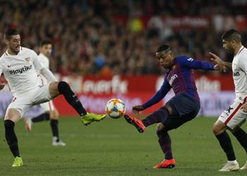 مدافع إشبيلية بعد الفوز على برشلونة سنقاتل في الكامب نو وأتمنى ألا يشارك ميسي بمواجهة الإياب