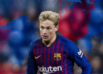 دي يونج أريد القميص رقم 10 في برشلونة