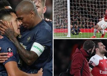 بالفيديو قطار سولشاير لا يتوقف مانشستر يونايتد يقصي آرسنال من كأس الإتحاد في غياب النني