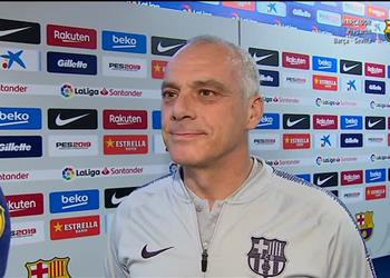 مساعد فالفيردي قبل مواجهة إشبيلية نتوقع أفضل نسخة من برشلونة