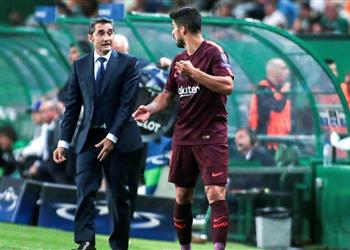 سواريز يوضح رأيه في بقاء فالفيردي مدرب ا لبرشلونة