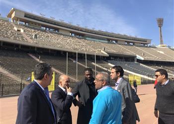 وفد من الاتحاد الإفريقي لمعاينة استاد القاهرة قبل انطلاق أمم إفريقيا
