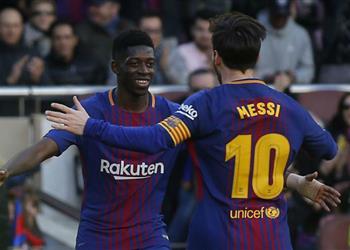 ماركا تفاؤل في برشلونة بشأن لحاق ديمبلي بالكلاسيكو
