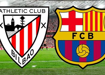 موعد والقناة الناقلة ومعلق مباراة برشلونة وأتلتيك بلباو في الدوري الإسباني