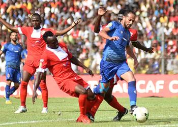 الأهلي بالزي الأزرق أمام سيمبا في دوري الأبطال