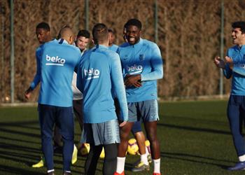 أومتيتي يشارك بصورة طبيعية في تدريبات برشلونة