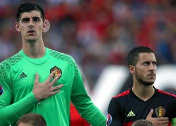 كورتوا أتمنى أن يلعب هازارد لريال مدريد لكن لا أعرف قراره