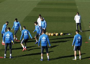 أنباء سارة في تدريبات ريال مدريد قبل مباراة جيرونا