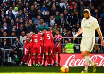 فيديو جيرونا يسقط ريال مدريد في البرنابيو ويمنح جاره برشلونة هدية ثمينة بالليجا