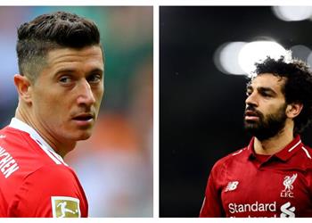 بايرن ميونيخ يقارن بين محمد صلاح وليفاندوفسكي قبل صدام ليفربول