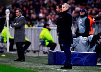 مدرب ليون الصمود أمام برشلونة أمر ا جيد ا والاحتمالات مفتوحة في الإياب