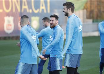 أنباء سارة في تدريبات برشلونة قبل الكلاسيكو