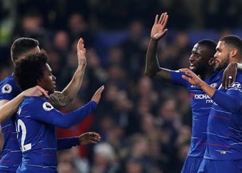 فيديو تشيلسي يتناسى أحزانه بثنائية في شباك توتنهام بالدوري الإنجليزي