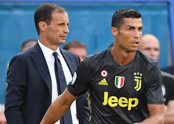 أليجري يكشف موقف رونالدو من المشاركة أمام نابولي بعد الإصابة