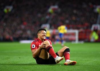 عاجل اشتباه اصابة سانشيز بقطع في الرباط الصليبي