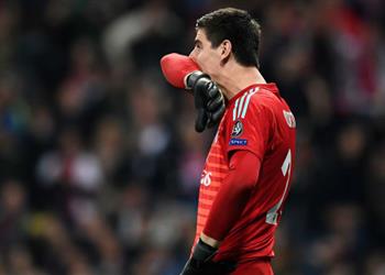 كورتوا يفشل في فك عقدته بدوري الأبطال بعد خسارة ريال مدريد أمام أياكس
