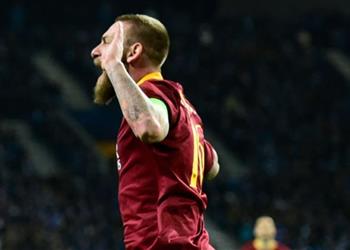 دي روسي فخور بما قدمه روما ولدينا ركلة جزاء غير م حتسبة أمام بورتو