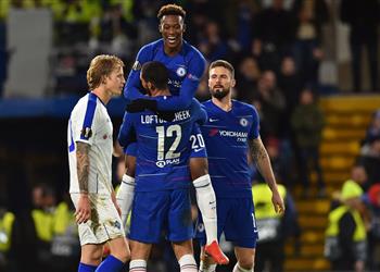 فيديو تشيلسي يضع قدم ا في ربع نهائي الدوري الأوروبي بفوز مستحق على دينامو كييف