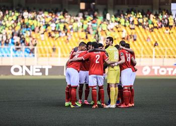 بدلاء الأهلي أمام فيتا كلوب يخوضون مران ا بدني ا في الكونغو