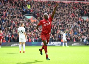 فيديو ساديو ماني يلتحق بمحمد صلاح ويدخل تاريخ ليفربول بهدفه أمام بيرنلي