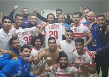 لاعبو الزمالك ي هدون الفوز على جورماهيا الكيني برباعية لهذا الثنائي