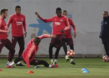 سبورت تكشف موقف ديمبلي من المشاركة مع برشلونة ضد ليون بدوري الأبطال