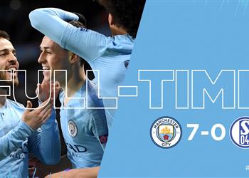 فيديو مانشستر سيتي يكتسح شالكه بسباعية ويتأهل لدور ربع نهائي دوري الأبطال