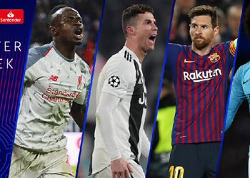 كريستيانو رونالدو وميسي يتنافسان على جائزة الأفضل بإياب دور الـ16 بدوري الأبطال