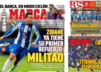 إعصار برشلونة وصفقات ريال مدريد يتصدران اهتمام صحف إسبانيا