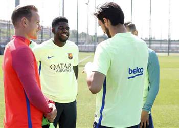 لعنة الإصابات شكوك حول مشاركة بيكيه بجولة الحسم بعد غيابه عن التدريبات