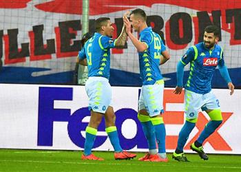 رغم سقوطه بثلاثية نابولي يتأهل لدور الثمانية في الدوري الأوروبي على حساب سالزبورج