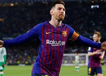 ميسي يحقق رقم جديد بعد فوز برشلونة على ريال بيتيس في الدوري الإسباني