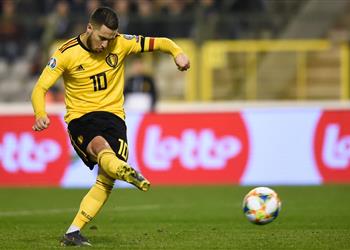 تصفيات يورو 2020 هازارد يقود بلجيكا للفوز على روسيا وقبرص تكتسح سان مارينو